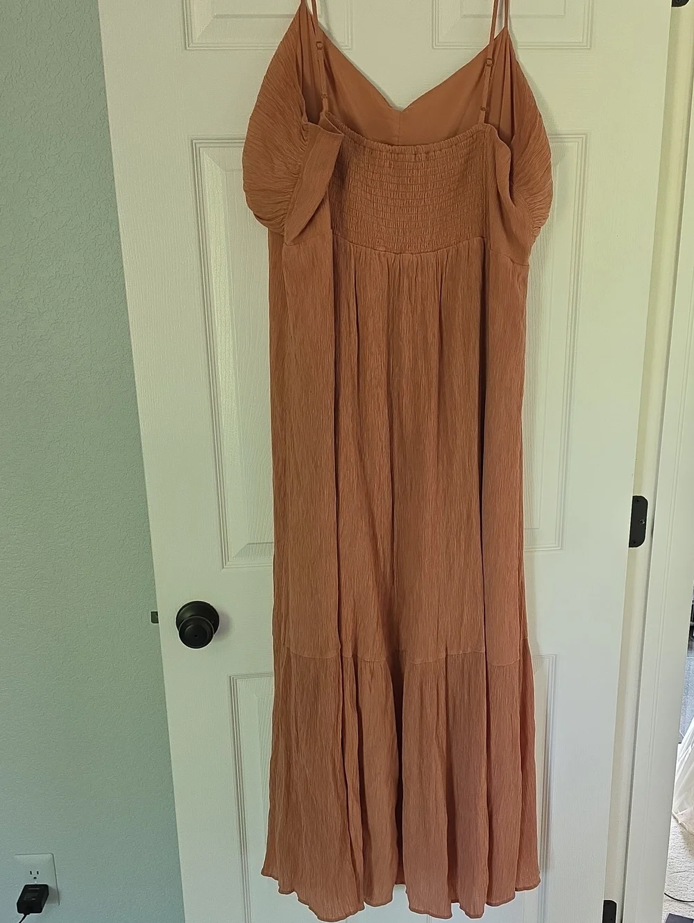 Abercrombie & Fitch Sleeveless Rust Brown Maxi Dress Size XXL Tall
